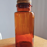 Amber apothecary bottle