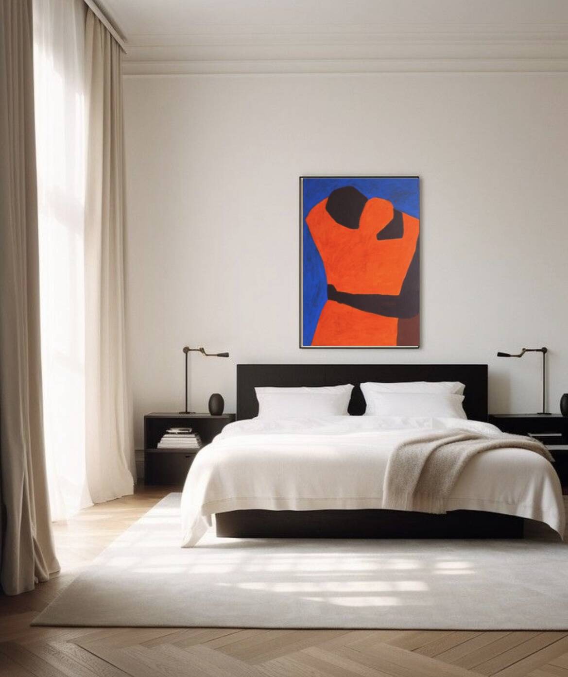 Close to You, contemporary minimalist painting.