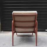Scandinavian teak armchair from the 60s