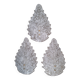 Lot de trois belles appliques en verre de Murano (Barovier Toso)