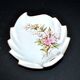 Meissen porcelain dish with pink floral decoration, signed Meissen