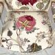 Louis XVI style armchair in white lacquered wood, 19th century
