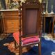 High-backed chaise longue in carved mahogany, 19th century, Napoleon III