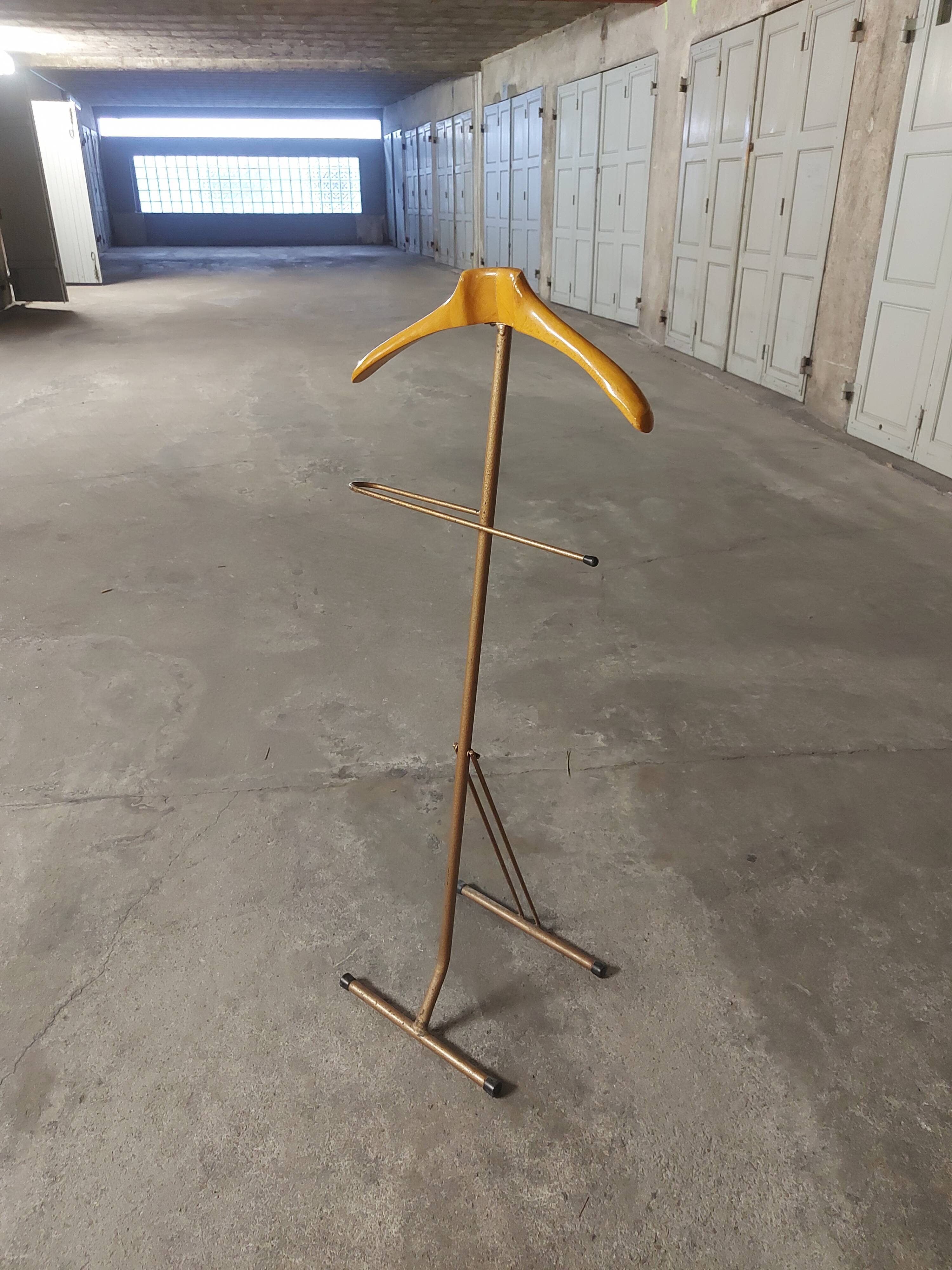 Foldable vintage night jack, wood and metal