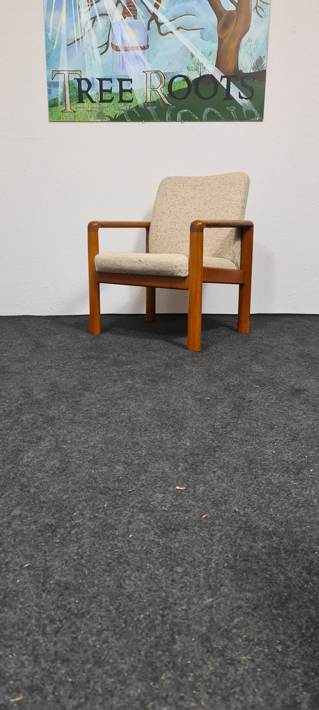 Vintage teak Danish design armchair by SVA Mobler Denmark