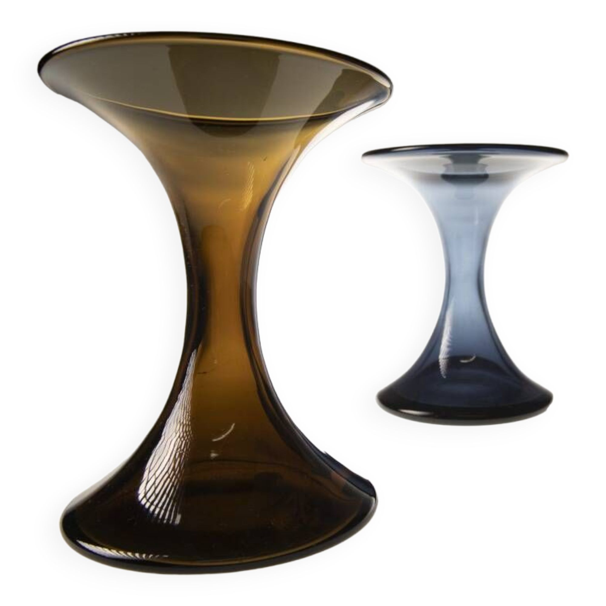Pair of Havana tulip vases by Holmegaard