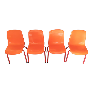 Lot de 4 chaises vintage