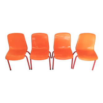 Vintage orange chairs child