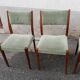 Set de 6 chaises scandinaves tissu vert
