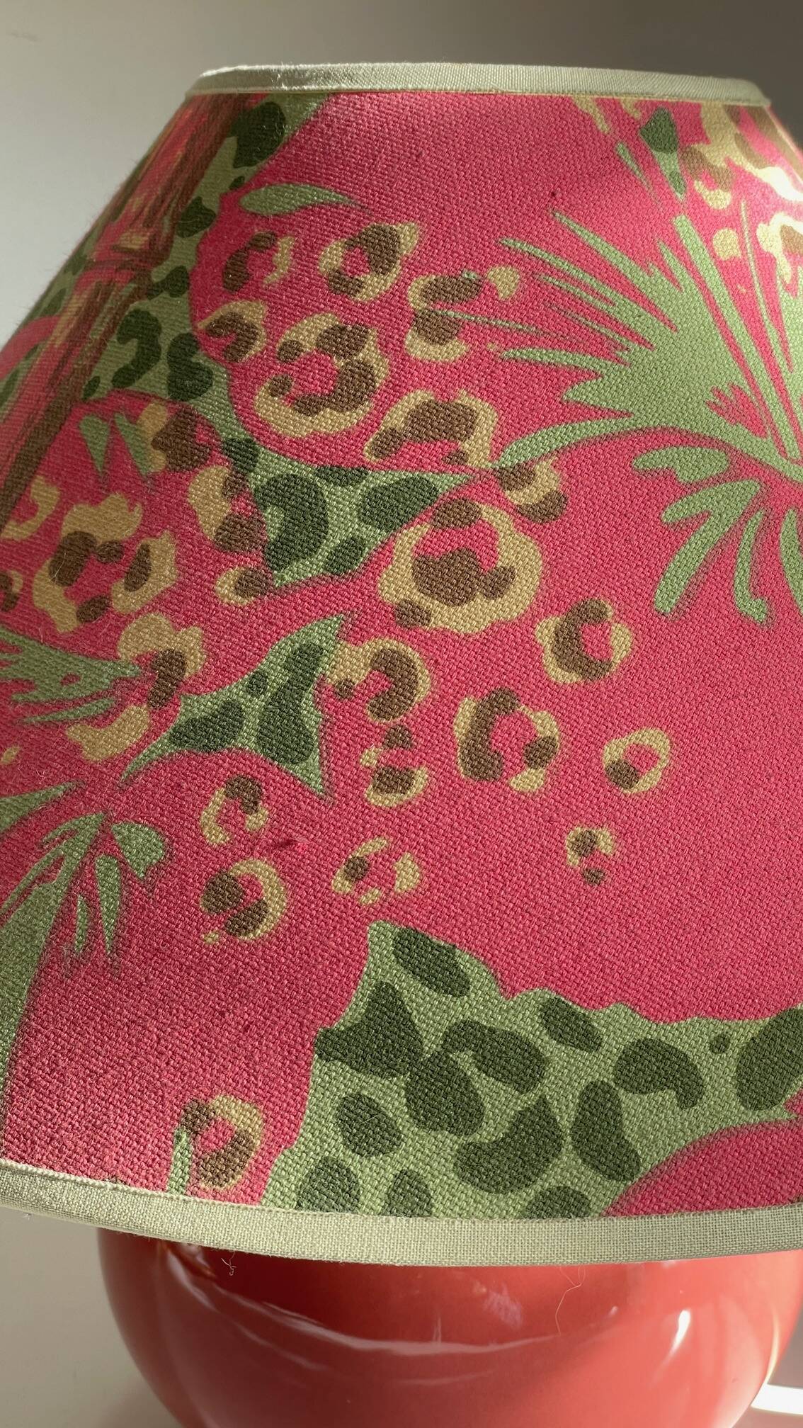 VINTAGE Leopard Ceramic LAMP