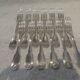 12 silver plated dessert forks by Christofle Vendome, 17.1 cm