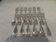 12 silver plated dessert forks by Christofle Vendome, 17.1 cm