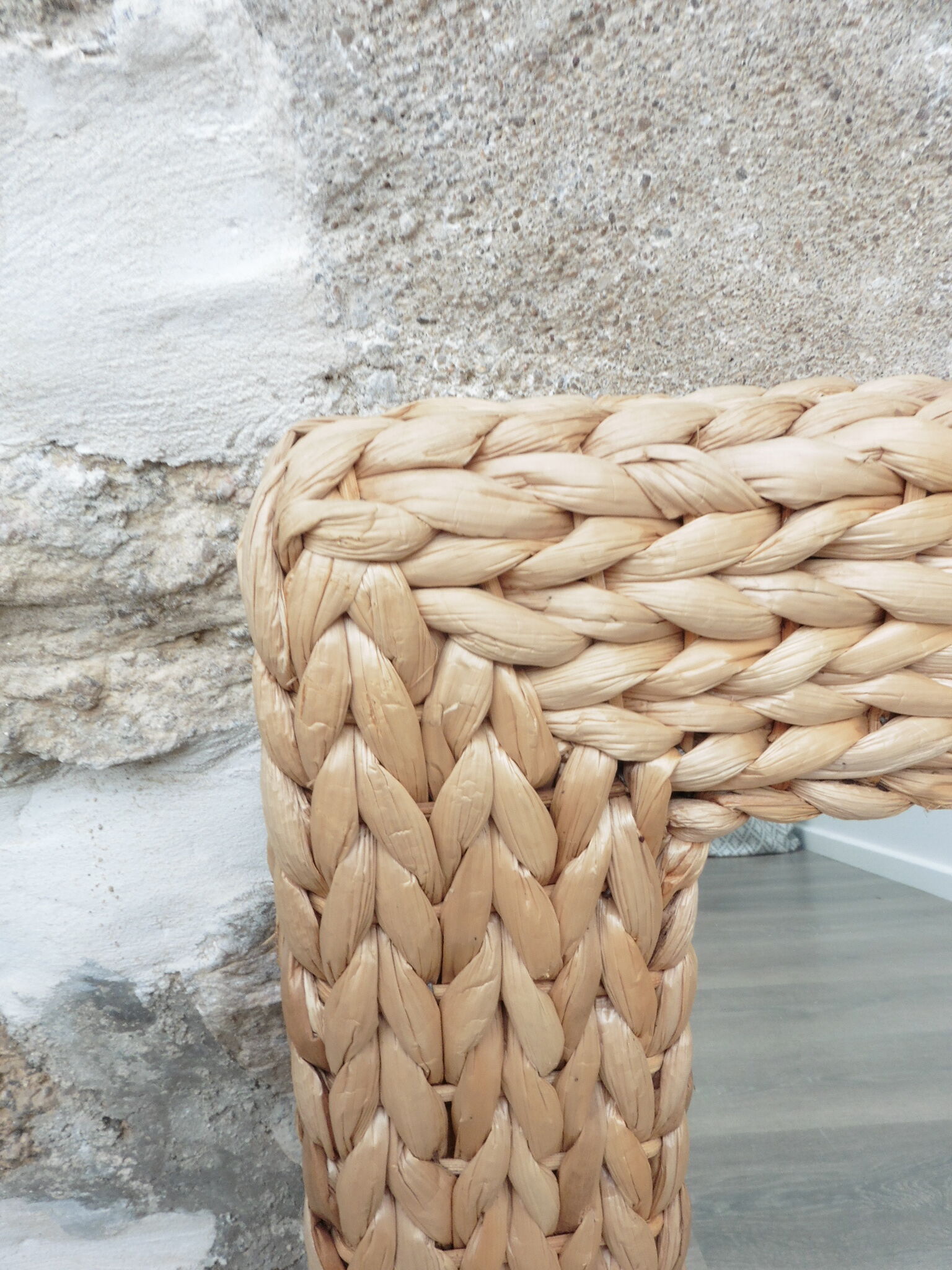 Braided ring mirror 40x40cm