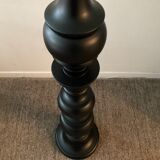 Vintage "Lamppost" in opaline and wood 6 fires