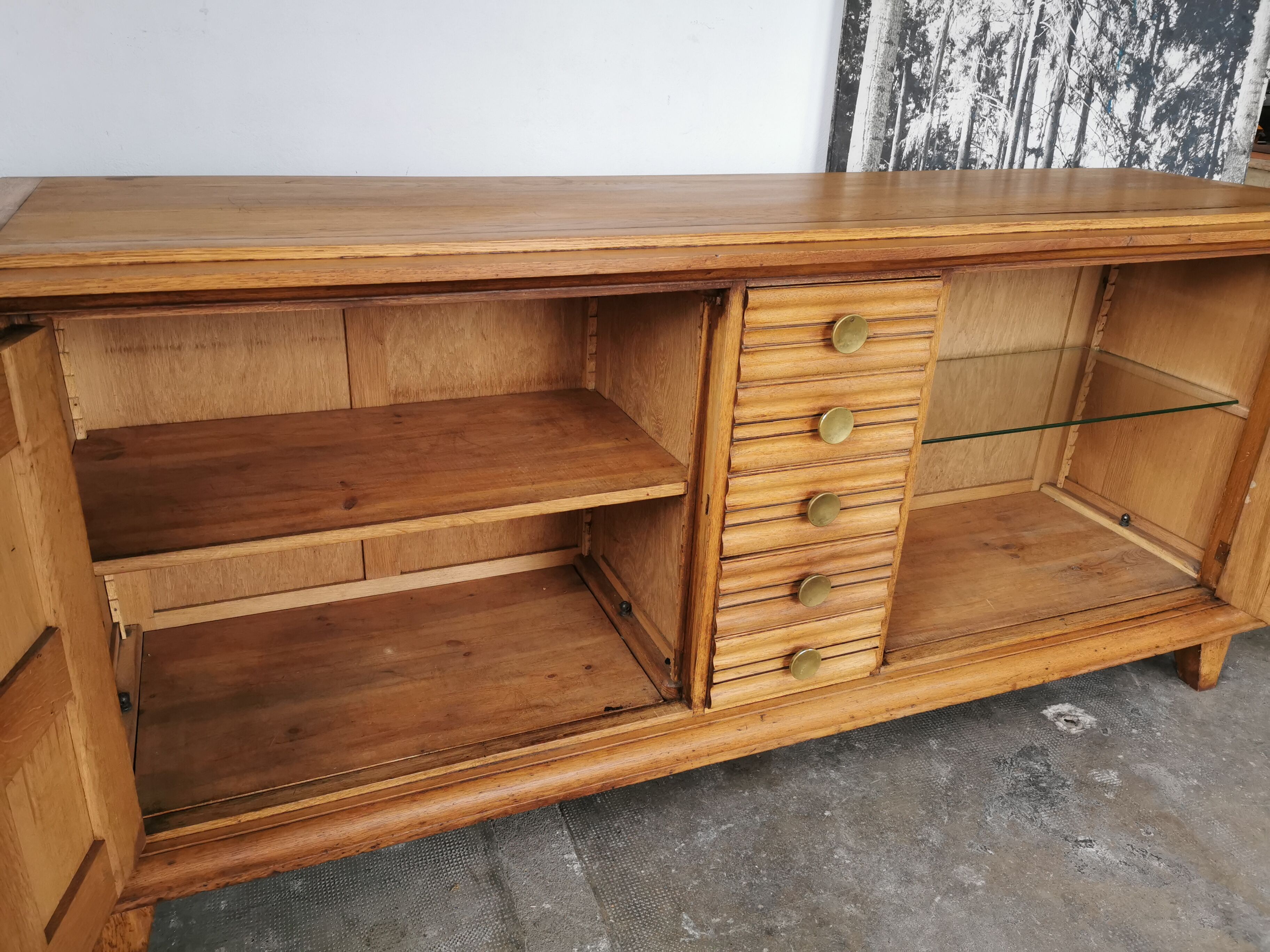 Solid oak sideboard from the 40s