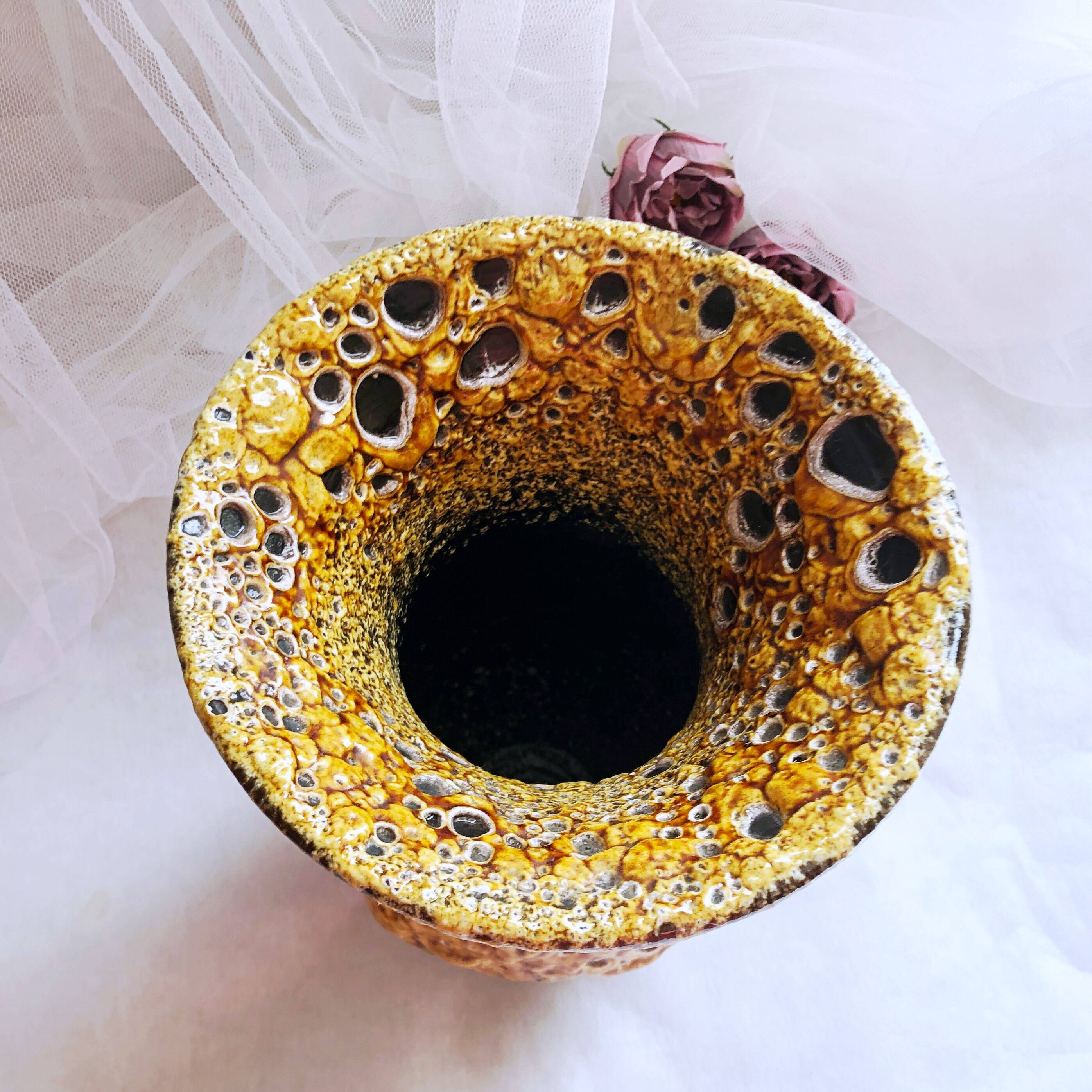 Handmade Emeaux Honey Tupilier Vase 22 cm