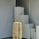 Large lantern-shaped rattan pendant lamp H50 D24