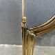 19th-century fireplace screen by Bouhon Frères in brass