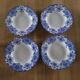4 assiettes creuses Dordrecht Boch Frères La Louvière