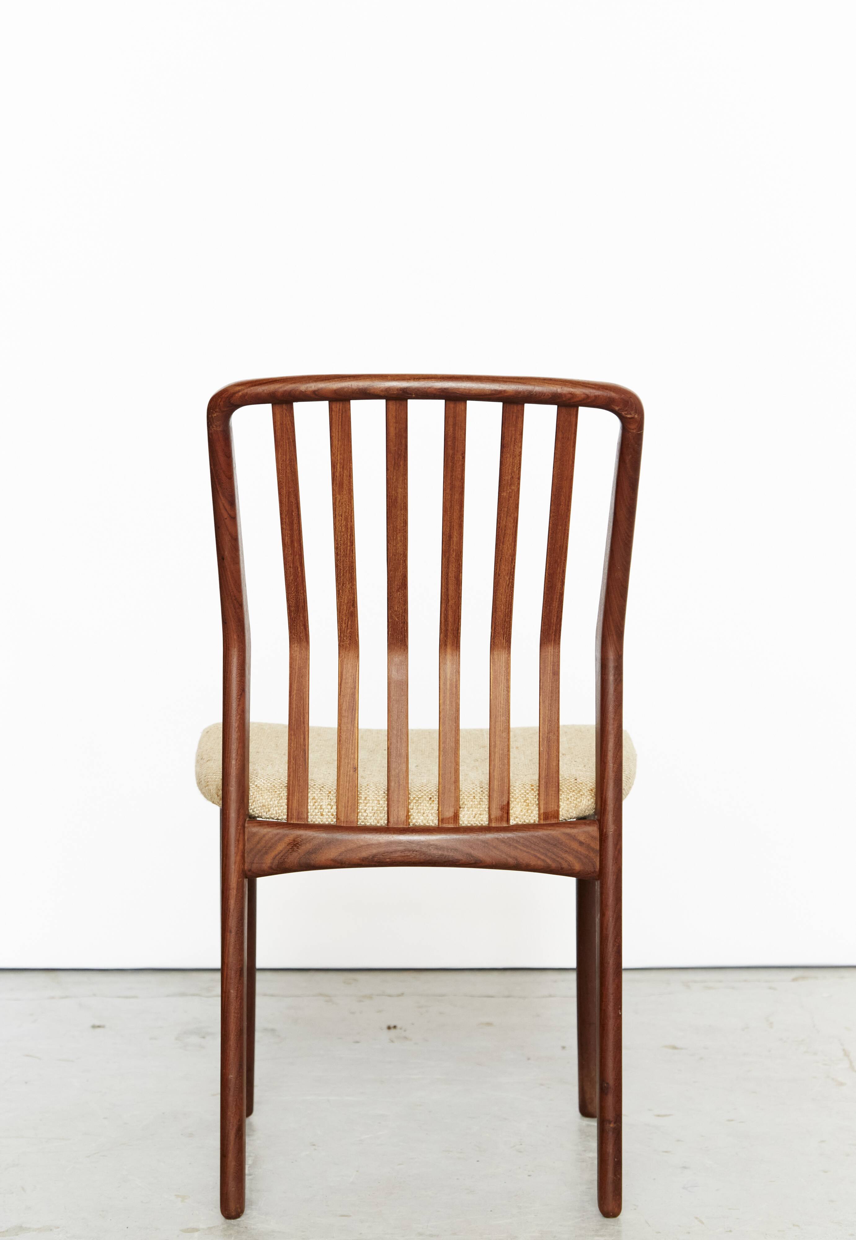 Svend Åge Madsen Teak Dining Chairs for Nørre Broby Cabinetmaker