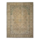 1970s Vintage Persian Handknotted Wool Orange Oversize Area Rug 286X380