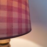 Charles Dudouyt style turned wood table lamp