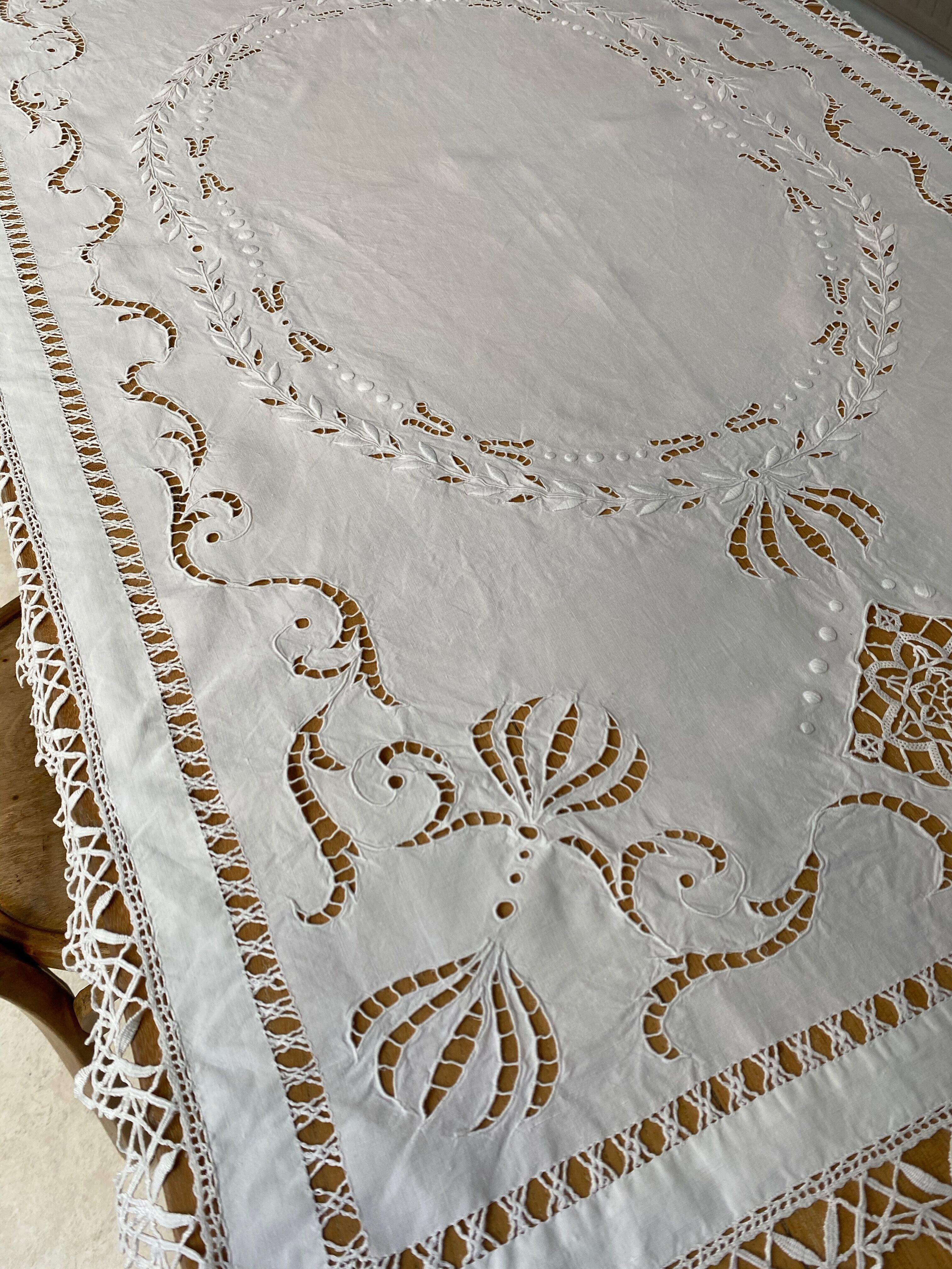 Embroidered tablecloth