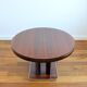 Round dining table with extension 1970s Italian design