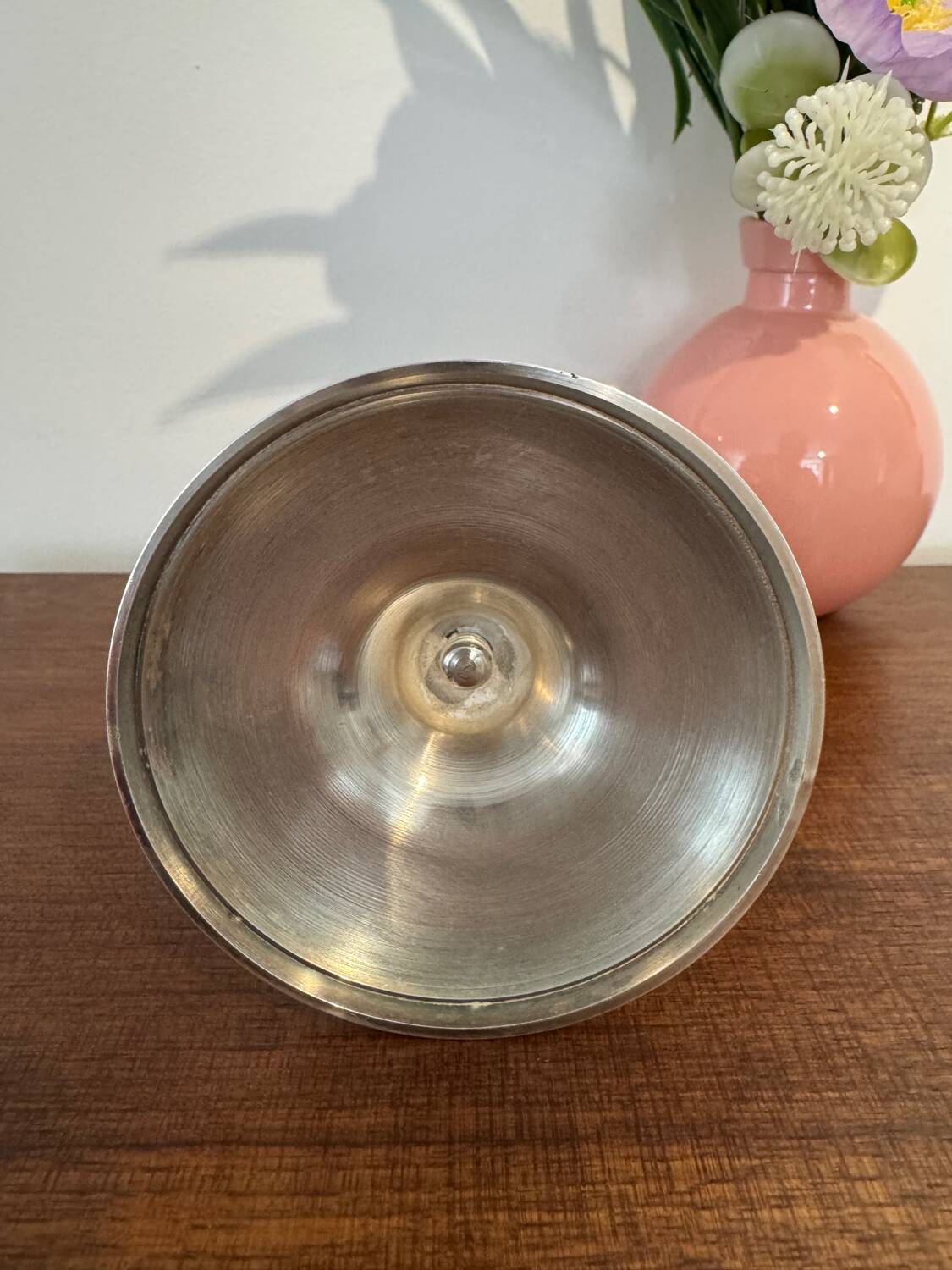 Pair of silver-plated candlesticks