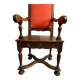 PAIR OF ARMCHAIRS WITH HIGH BACK STYLE LOUIS XIII