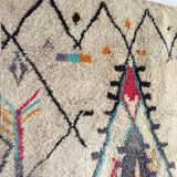 Moroccan Berber carpet Boujaad with colorful patterns 285x203cm