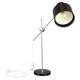 Adjustable Black Bakelite Industrial Table Lamp / Czechoslovakia, 1970s
