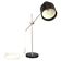 Adjustable Black Bakelite Industrial Table Lamp / Czechoslovakia, 1970s