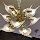 Murano Glass Canna Lily Chandelier, 1970s