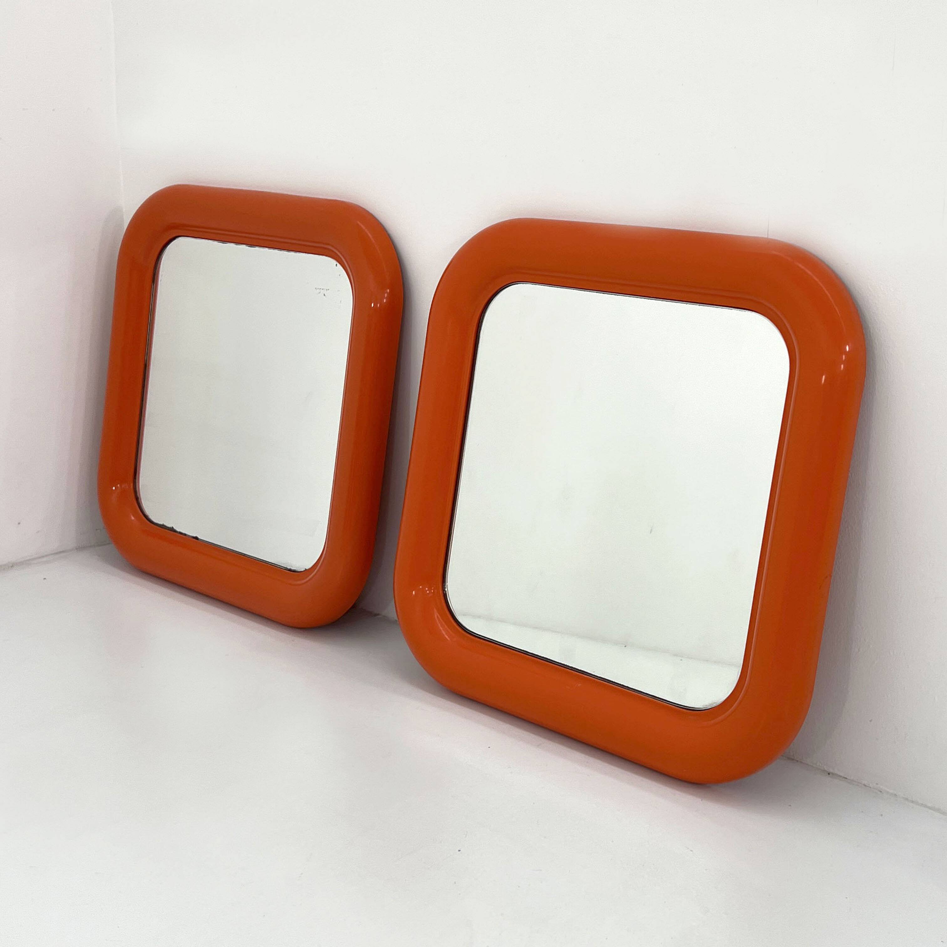 Miroir Delfo Orange par Sergio Mazza pour Artemide, 1960