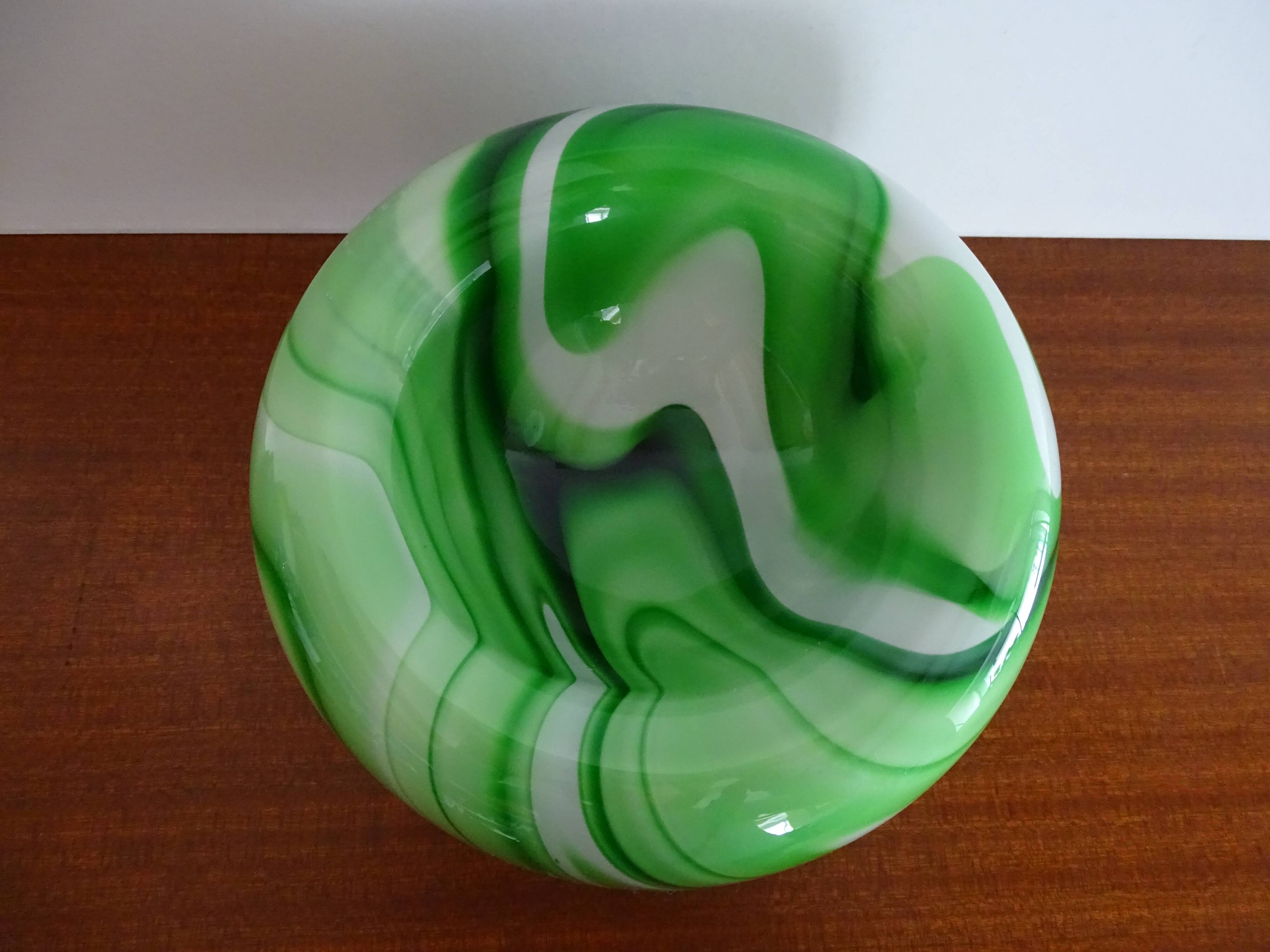 Cendrier verre de Murano par Carlo Moretti - Ø 19 cm