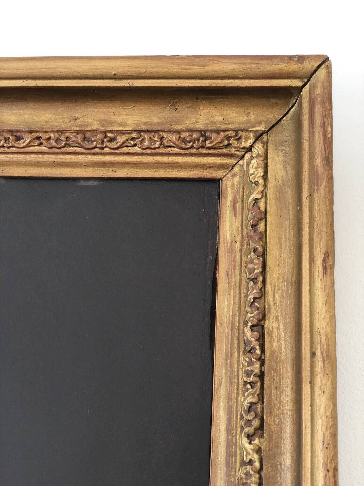 Antique oil portrait painting, framed large lady portrait, c. 1840