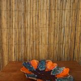 Vintage orange Vallauris dish