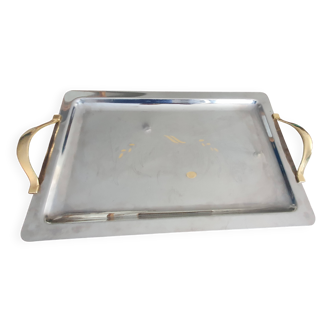 Tray decorated with 24-carat gold inlay