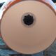 Lot de 3 suspensions orange vintage, années 70