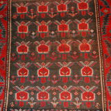 Ancient Caucasian carpet Karabakh handmade 90cm x 153cm 1890s