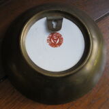Chinese decorative plate brass-mounted