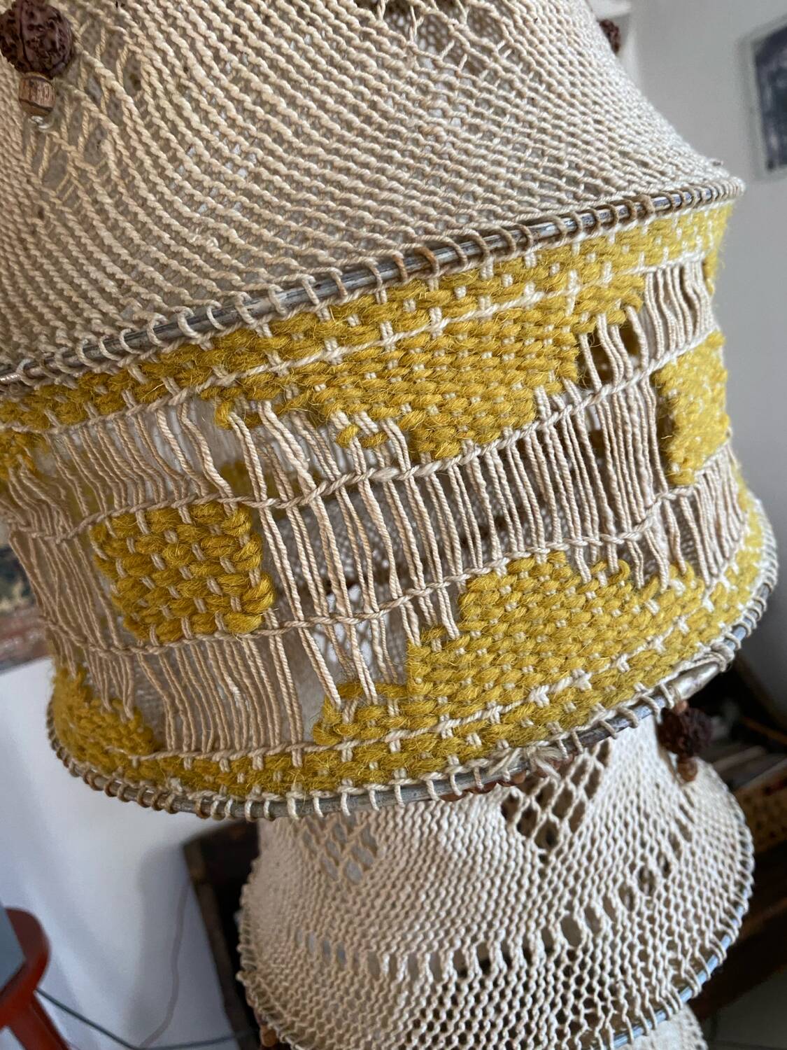 Macrame suspension from the 70s