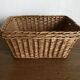 Antique rattan storage basket by basket makers XS