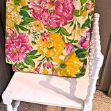 Fabric and wood corner armchair, comfort, relax, 1920s