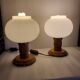 Pair of ball table lamps, Germany, 1960-70