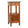 French Art Deco Nightstand in Oak with Pink Marble Top, 1930s