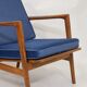 Chair by Stefan de Swarz-dzkie Fabryki Mebli, 1960 blue