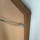 Vintage mirror with brass and wood parcloses