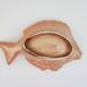 Plat poisson vintage en céramique de couleur terracotta